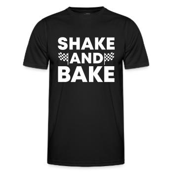 Shake And Bake Racing - Men's Functional T-Shirt - black - Front - AI Model Male 178 dark (178cm)