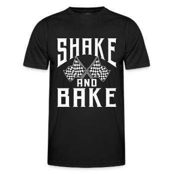 Shake And Bake Racing - Men's Functional T-Shirt - black - Front - AI Model Male 178 dark (178cm)