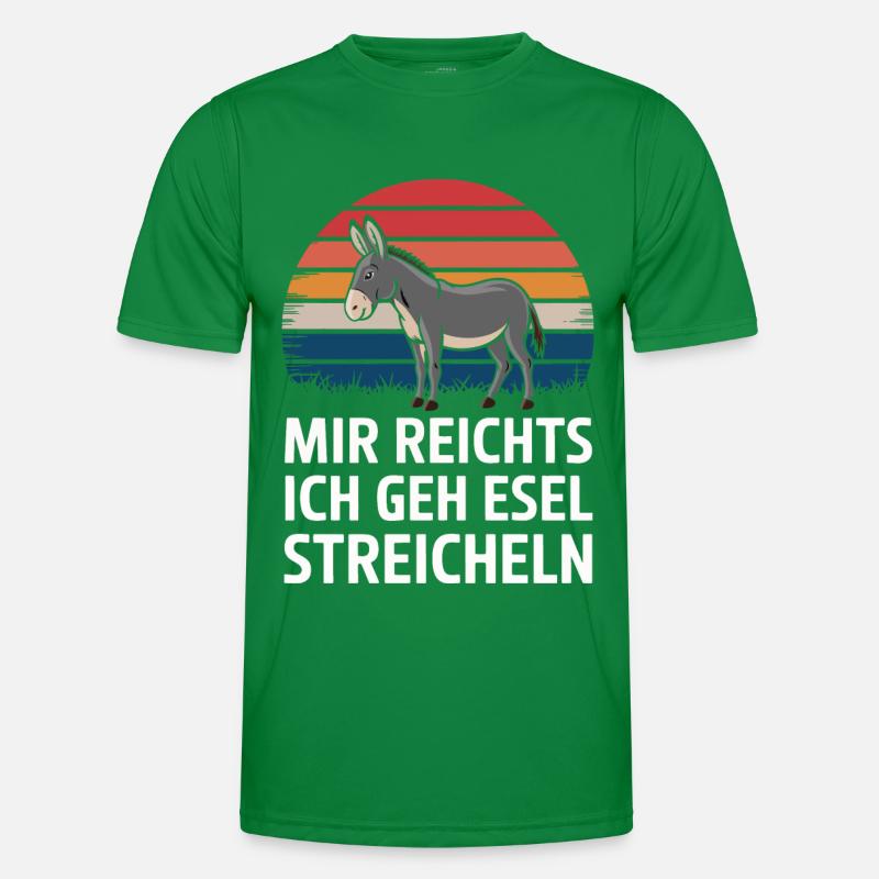 Esel Eselchen Maultier Muli Männer Funktions-T-Shirt