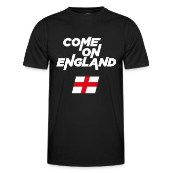 Come on England - Men's Functional T-Shirt - black - Front - AI Model Male 178 dark (178cm)