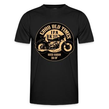 Good Old Times - Männer Funktions-T-Shirt - Schwarz - Vorne - AI Model Male 178 dark (178cm)