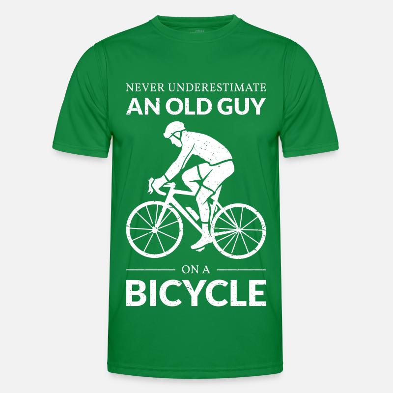 Never Underestimate An Old Guy On A Bicycle IV Men's Functional T-Shirt