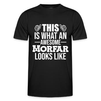 Geschenk für Opa Der beste Opa der Welt - Männer Funktions-T-Shirt - Schwarz - Vorne - AI Model Male 178 dark (178cm)