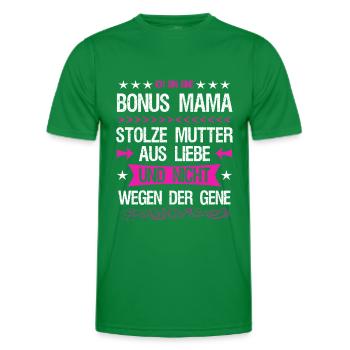 Bonus Mom Mom Stepmother Adoptive Mom Love - Men's Functional T-Shirt - kelly green - Front - AI Model Male 178 dark (178cm)