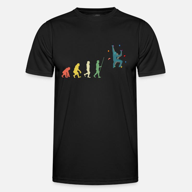 Boulderer Bouldern Kletterwand Kletterer Kletern Männer Funktions-T-Shirt