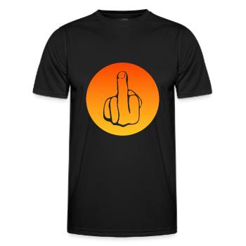 fuck off, fuck you, fucking, fuck - Männer Funktions-T-Shirt - Schwarz - Vorne - AI Model Male 178 dark (178cm)