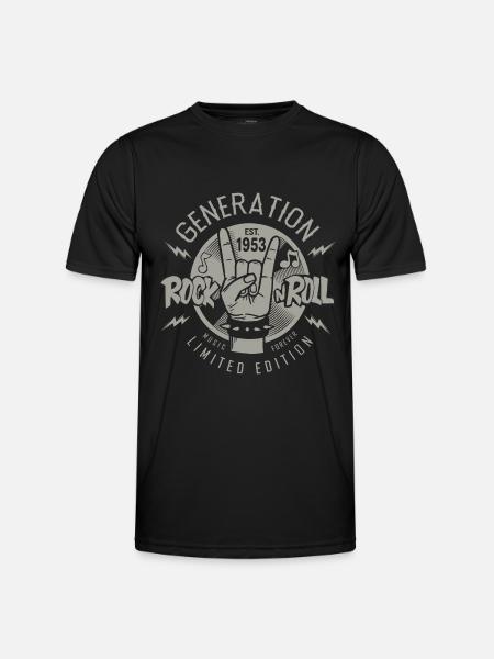 1953 Jubiläum 70 Jahre 70 Jahre - Männer Funktions-T-Shirt - Schwarz