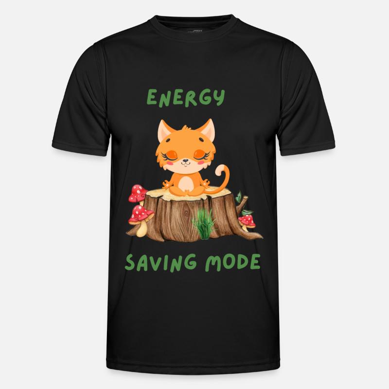 Drôle de conception de yoga pour chat T-shirt sport Homme