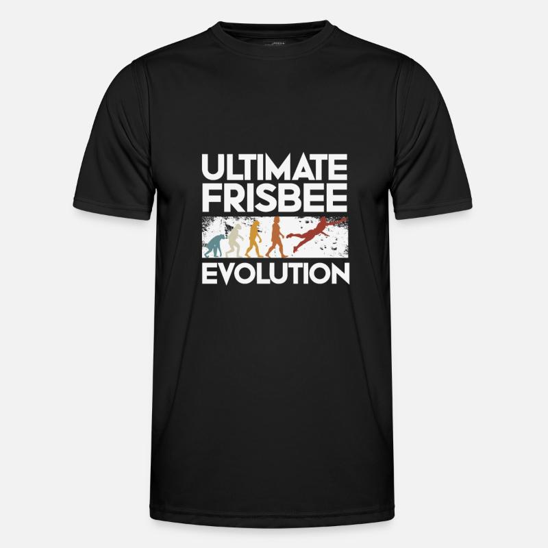 Ultimate Frisbee Evolution - Men's Functional T-Shirt - black