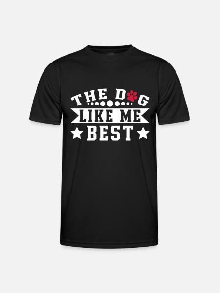 The Dog Like Me Best - Men's Functional T-Shirt - black