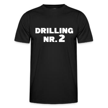 Triplet Number 2 Partner Look Gift - Men's Functional T-Shirt - black - Front - AI Model Male 178 dark (178cm)