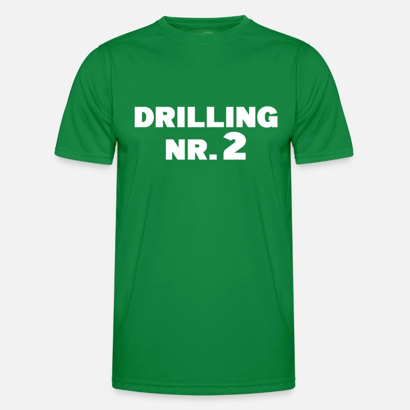 Drilling Nummer 2 Partnerlook Geschenk Männer Funktions-T-Shirt