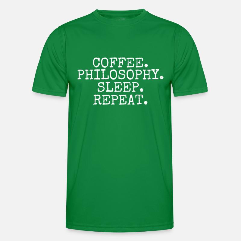 Coffee Philisophy Sleep Repeat Men's Functional T-Shirt