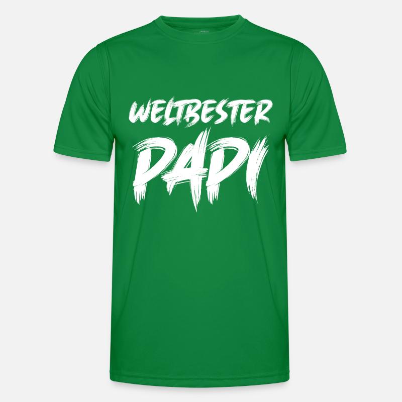 Weltbester Papi Papa Saurus Papi Schweiz Männer Funktions-T-Shirt