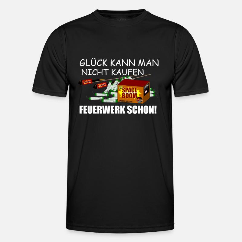 Fireworks can be bought - Men's Functional T-Shirt - black