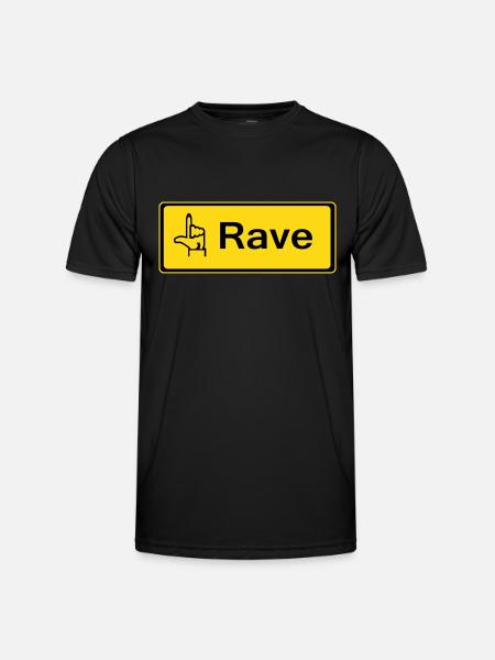 rzhw_rave-it - Men's Functional T-Shirt - black