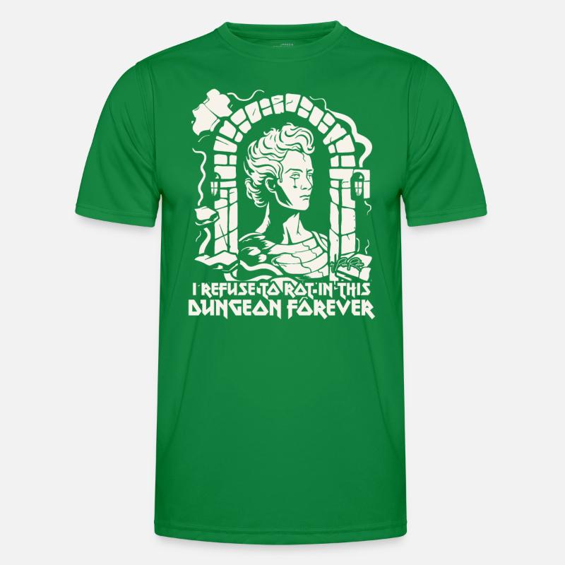 Je refuse de pourrir dans le donjon, de travailler T-shirt sport Homme