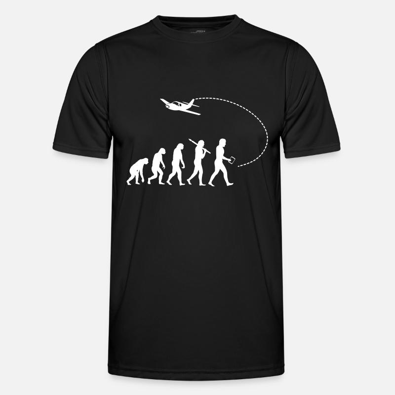 Evolution of the pilot - Men's Functional T-Shirt - black
