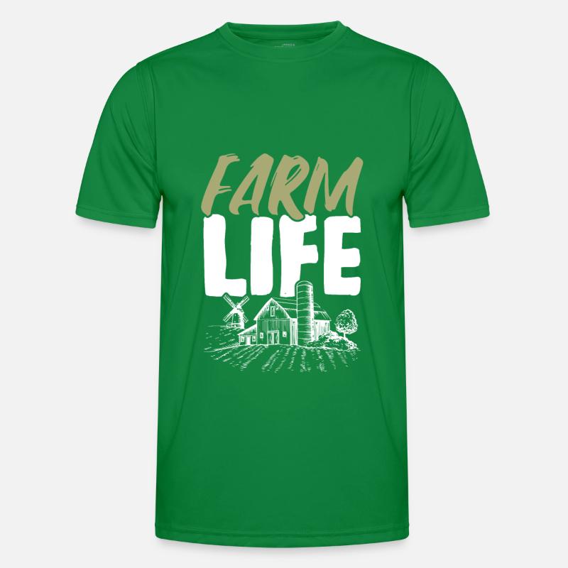 devise de la vie à la ferme T-shirt sport Homme