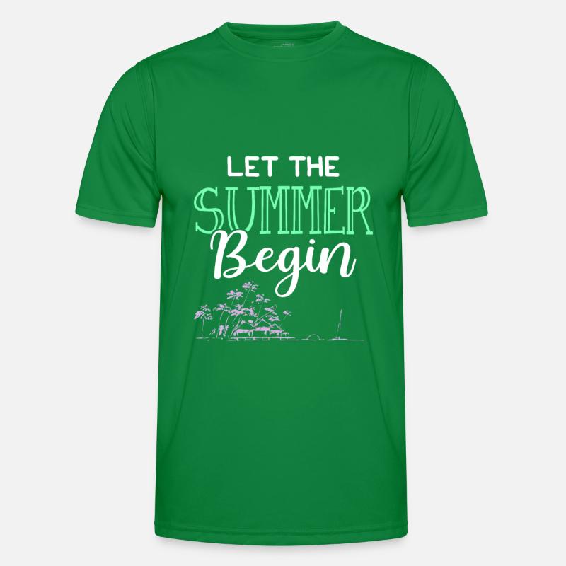 lass den sommer beginnen Männer Funktions-T-Shirt