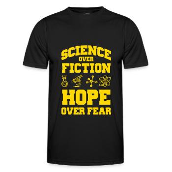 science science espoir - T-shirt sport Homme - noir - Devant - AI Model Male 178 dark (178cm)
