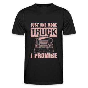 slogan du camion - T-shirt sport Homme - noir - Devant - AI Model Male 178 dark (178cm)