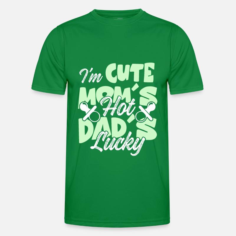 mignon maman papa bébé T-shirt sport Homme