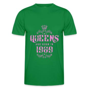 born in 1969 - Men's Functional T-Shirt - kelly green - Front - AI Model Male 178 dark (178cm)