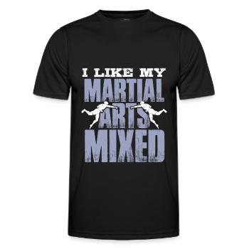 arts martiaux mma mixte - T-shirt sport Homme - noir - Devant - AI Model Male 178 dark (178cm)