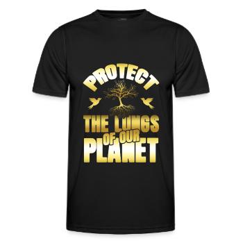 naturschutz umweltschutz - Männer Funktions-T-Shirt - Schwarz - Vorne - AI Model Male 178 dark (178cm)