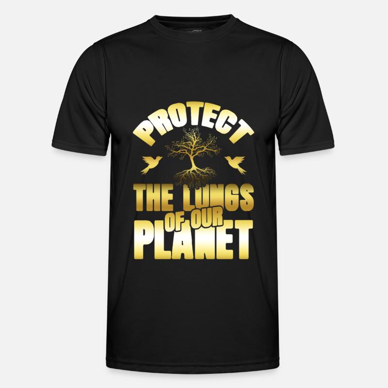 nature conservation environmental protection - Men's Functional T-Shirt - black