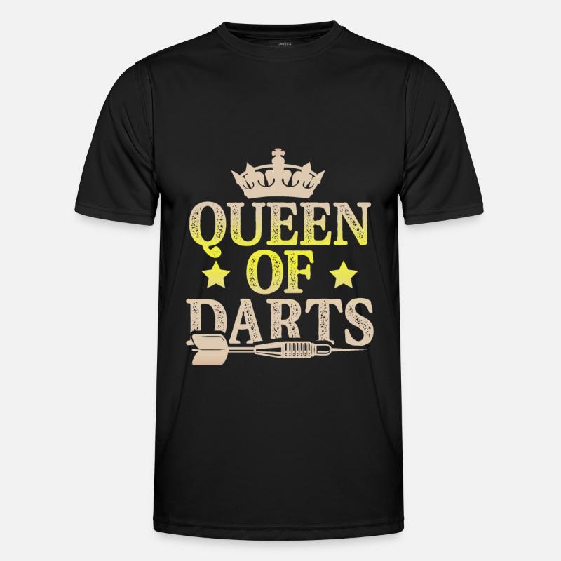 dronning af dart - Funktionsshirt til herrer - sort