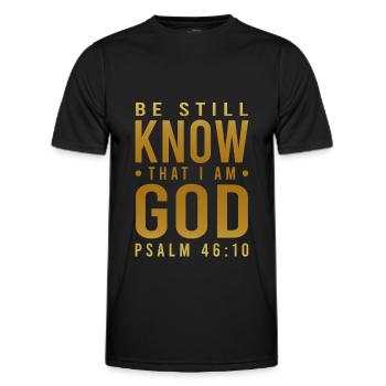 ich bin dein gott - Männer Funktions-T-Shirt - Schwarz - Vorne - AI Model Male 178 dark (178cm)