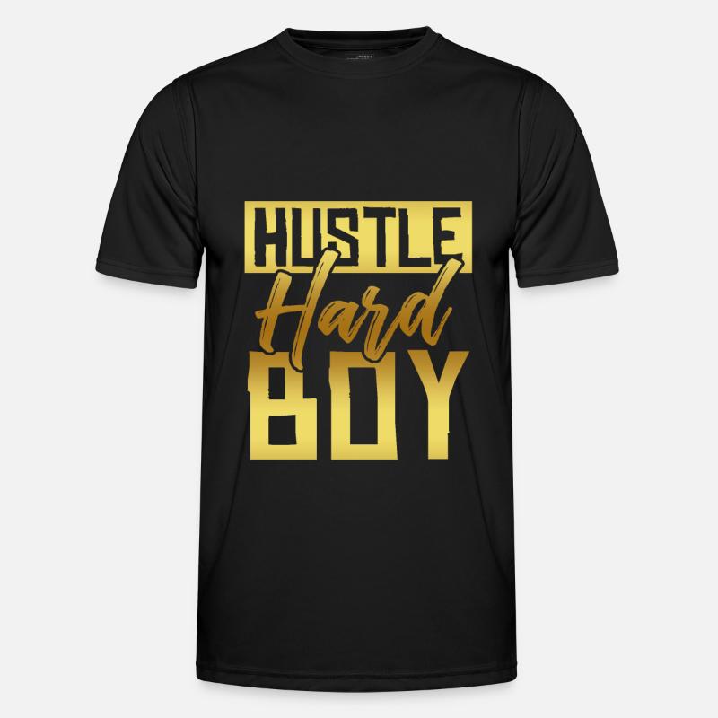boy junge hustle hard Männer Funktions-T-Shirt