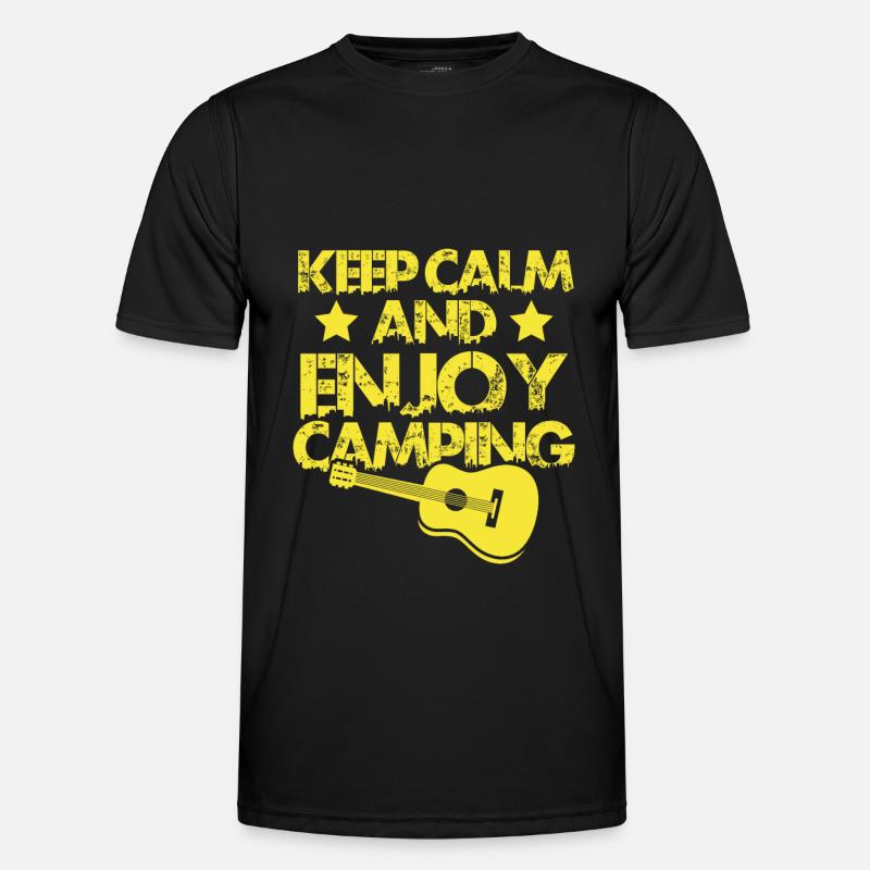keep calm camping Männer Funktions-T-Shirt