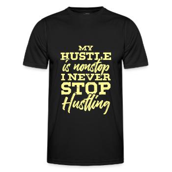 bousculade hustle - T-shirt sport Homme - noir - Devant - AI Model Male 178 dark (178cm)