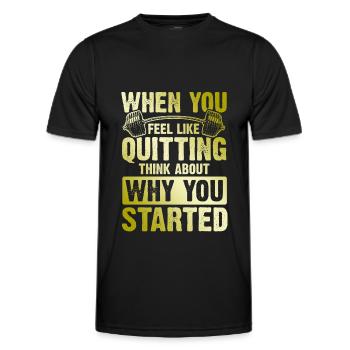 start fitnesss - Männer Funktions-T-Shirt - Schwarz - Vorne - AI Model Male 178 dark (178cm)