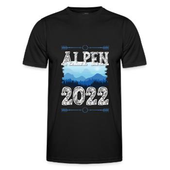 Alpes 2022 - T-shirt sport Homme - noir - Devant - AI Model Male 178 dark (178cm)