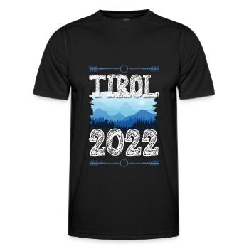 Tyrol 2022 - T-shirt sport Homme - noir - Devant - AI Model Male 178 dark (178cm)