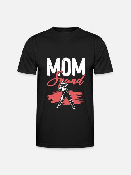 Baseball Mom Squad - Men's Functional T-Shirt - black