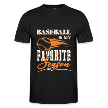 Baseball Season - Men's Functional T-Shirt - black - Front - AI Model Male 178 dark (178cm)