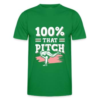 Terrain de baseball - T-shirt sport Homme - vert - Devant - AI Model Male 178 dark (178cm)