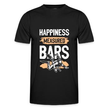 happiness diving - Männer Funktions-T-Shirt - Schwarz - Vorne - AI Model Male 178 dark (178cm)