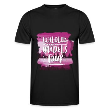 Wildlife Mädels Tour - Männer Funktions-T-Shirt - Schwarz - Vorne - AI Model Male 178 dark (178cm)
