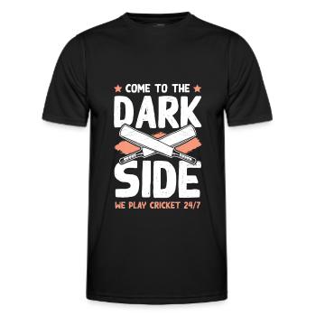 cricket dark side - Männer Funktions-T-Shirt - Schwarz - Vorne - AI Model Male 178 dark (178cm)