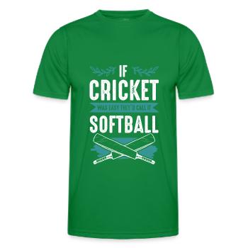 Cricket Softball - T-shirt sport Homme - vert - Devant - AI Model Male 178 dark (178cm)