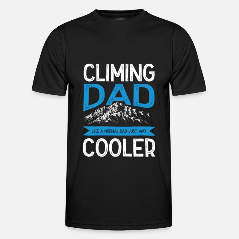 Climbing Daddy - Men's Functional T-Shirt - black