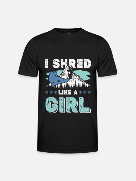 Snowboard filles - T-shirt sport Homme - noir