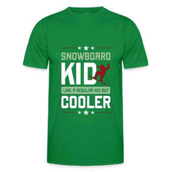 Garçon de snowboard - T-shirt sport Homme - vert - Devant - AI Model Male 178 dark (178cm)