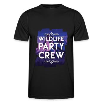 Wildlife Party Crew - Männer Funktions-T-Shirt - Schwarz - Vorne - AI Model Male 178 dark (178cm)